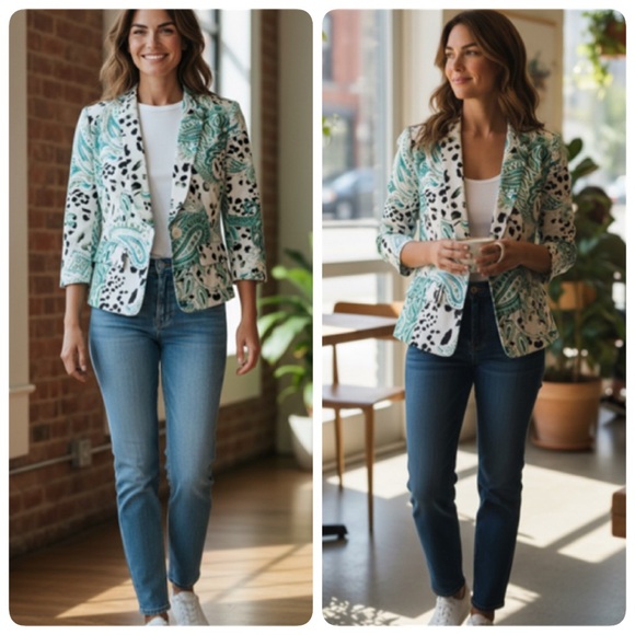 W BY WORTH CAREER BLAZER SIZE 4 - Picture 7 of 16